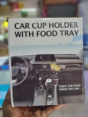 Roe Car Cup Holder Tray With 360° Rotation -