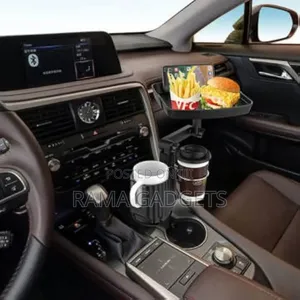Roe Car Cup Holder Tray With 360° Rotation -