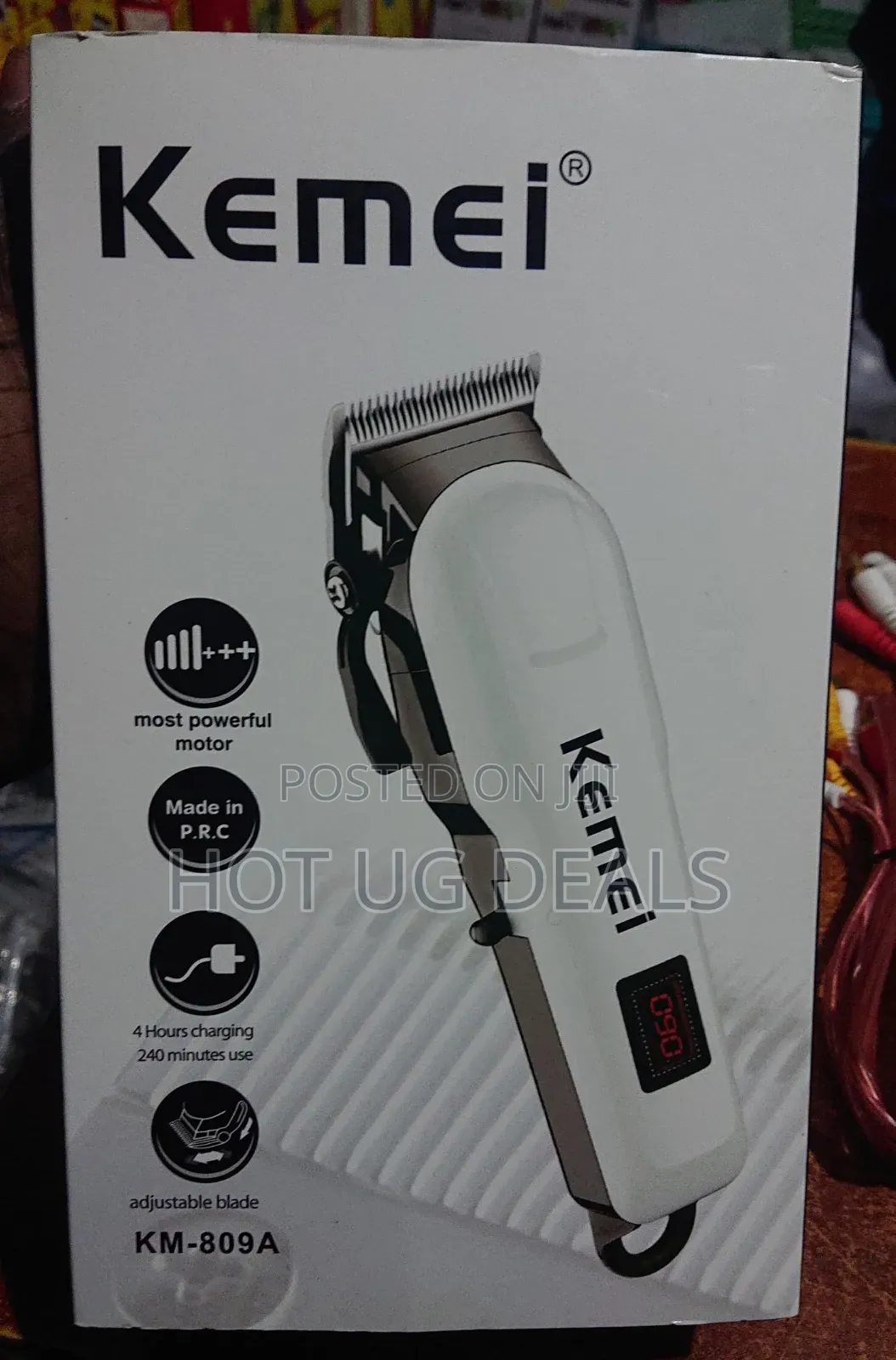 Kemei Km-809a Professional Rechargeable Hair Trimmer.