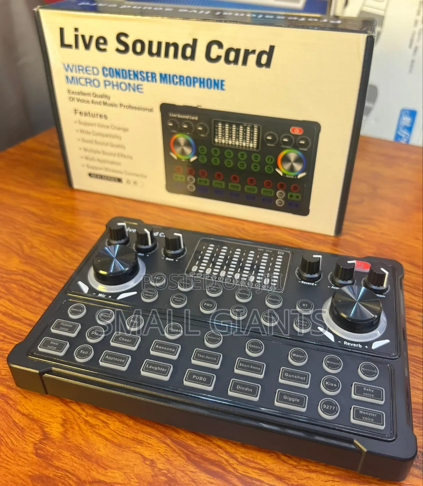 Live Sound Card Wired Condensed Microphone