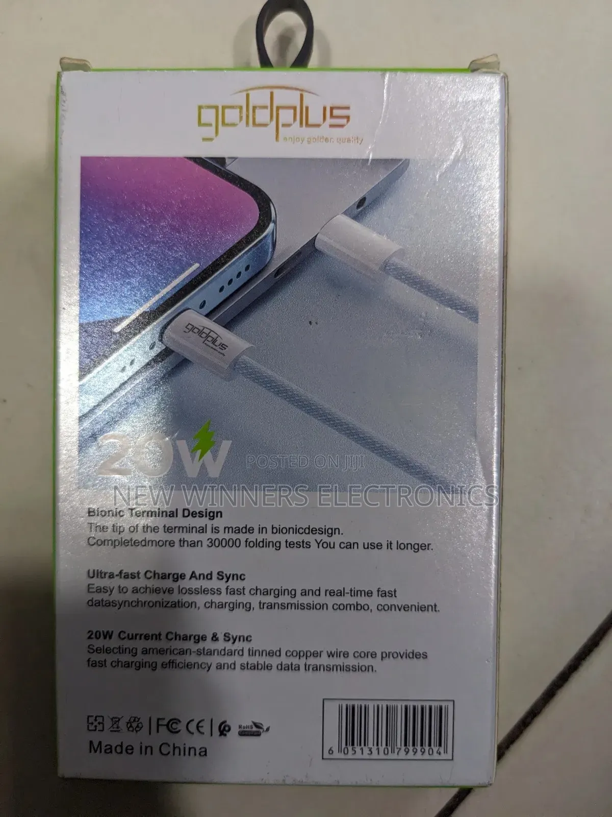 Gold Plus C to C Usb 20w