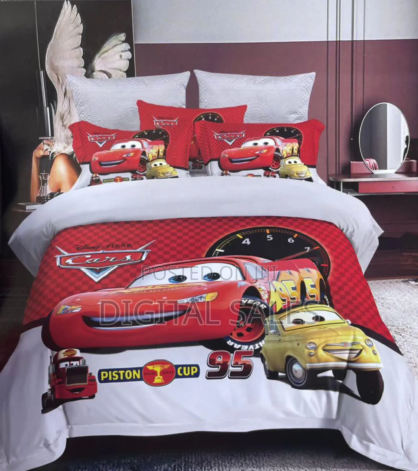 Kids Cartoon Character Duvet.Car Design