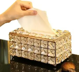 Crystal Facial Tissue Box Holder