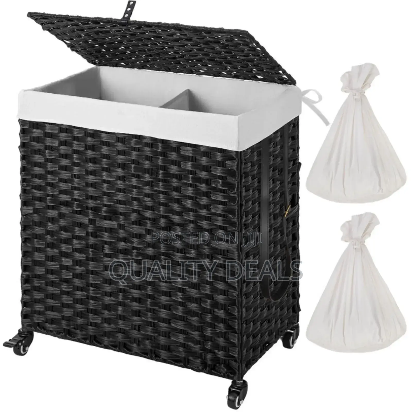 2 Compartment Greenstell Laundry Hamper/ Basket