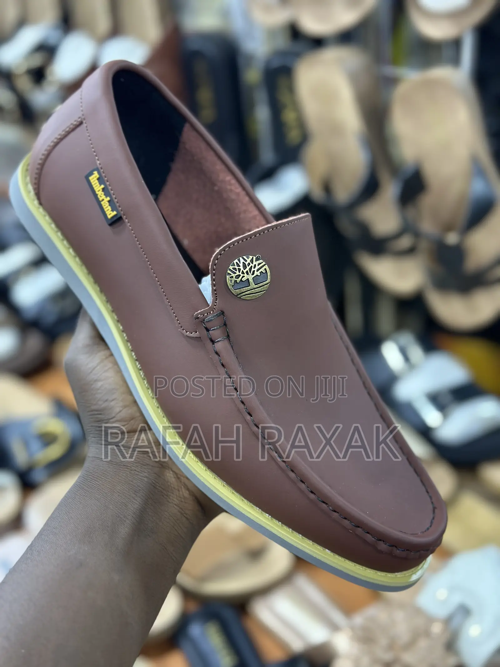 Men’S Super Classic Brown Timberland Flat Sole Moccasins