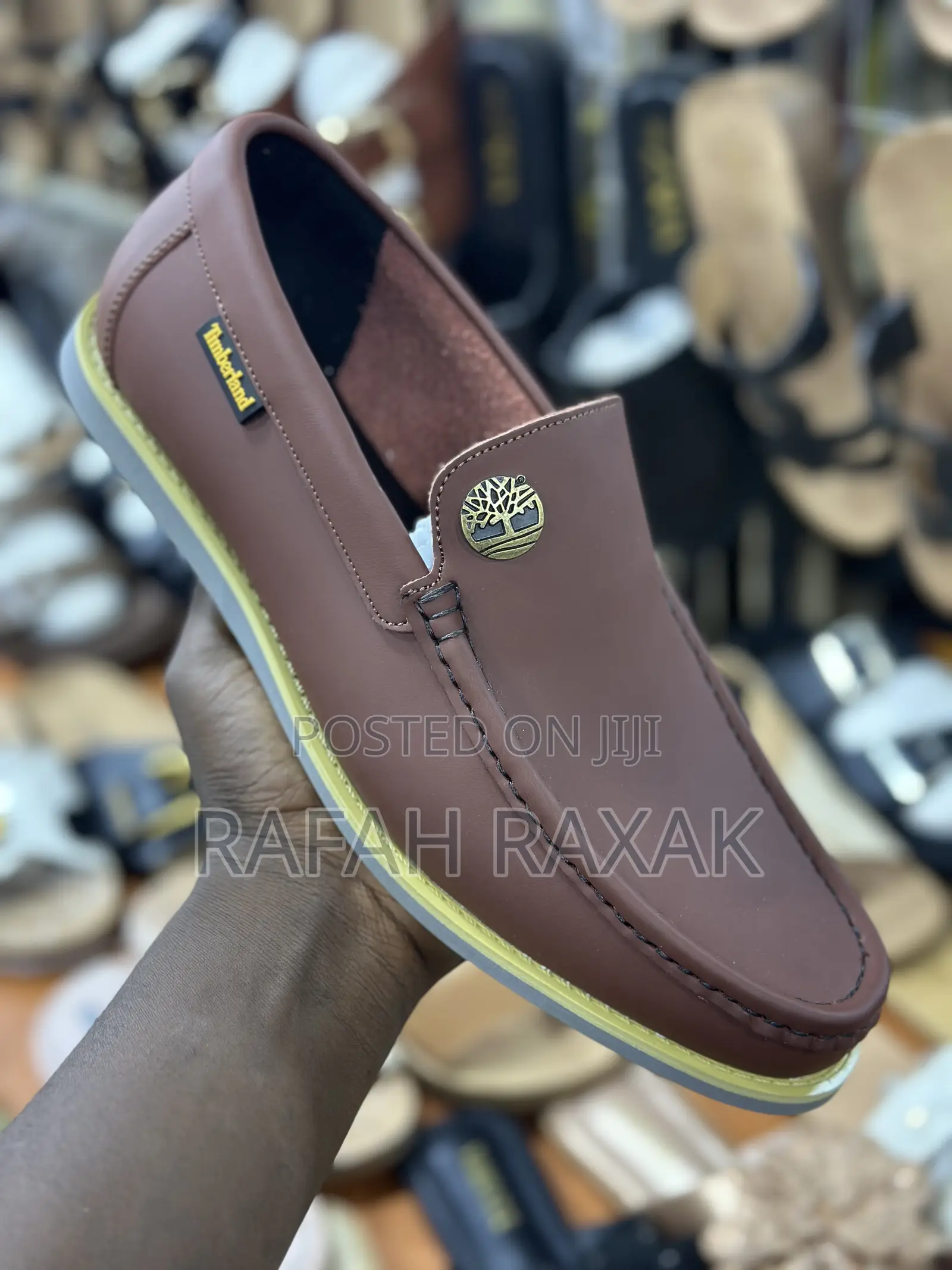 Men’S Super Classic Brown Timberland Flat Sole Moccasins