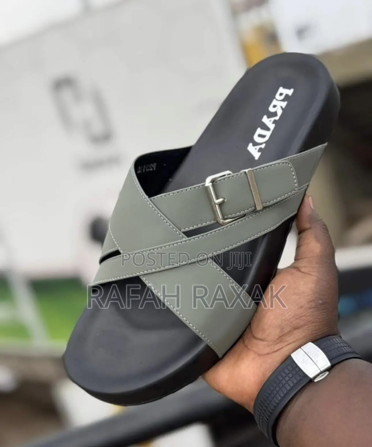Original Classic Luxury Men’S Prada Cross Sandals