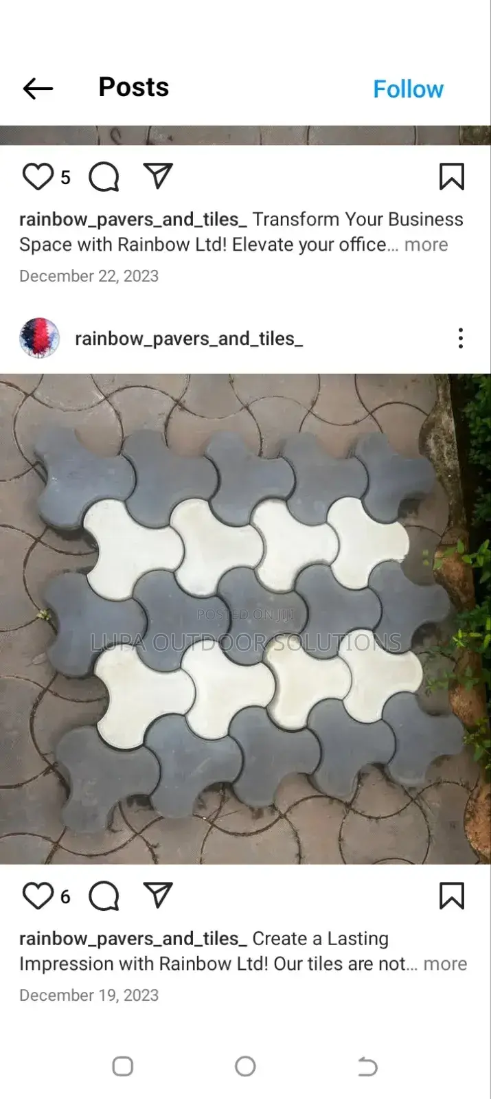 Okusiba Pavers or Paving