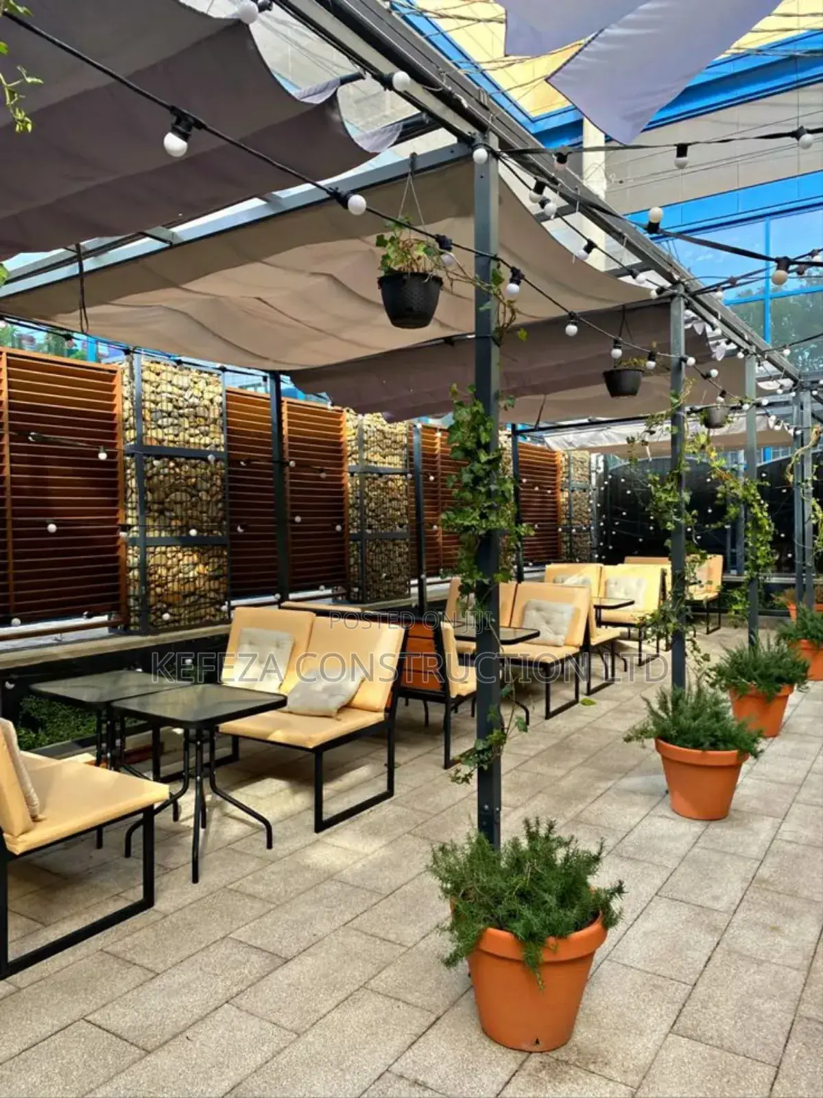 Cafeteria Interior and Furniture