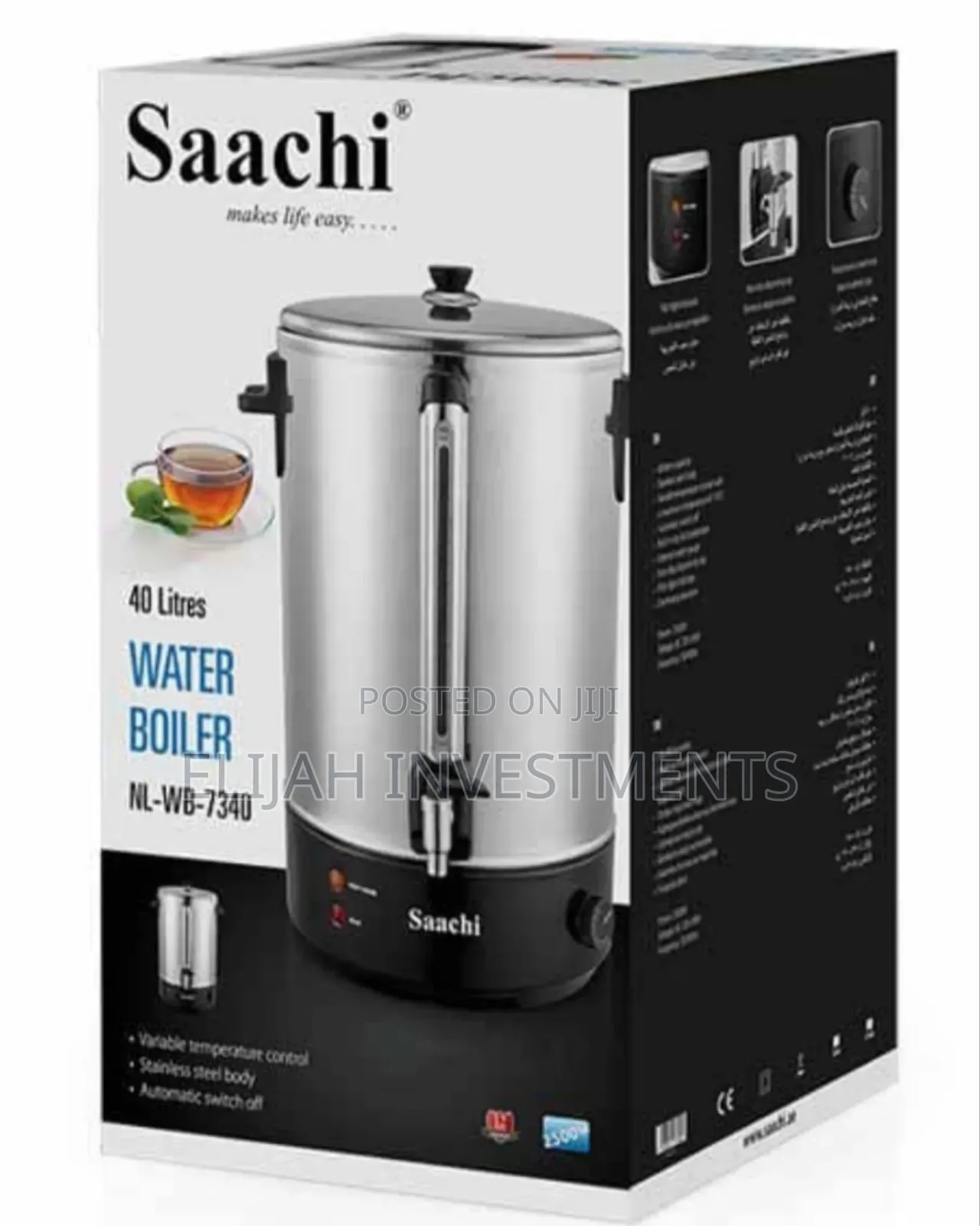 Saachi Electric Water Boiler, 40 Litres
