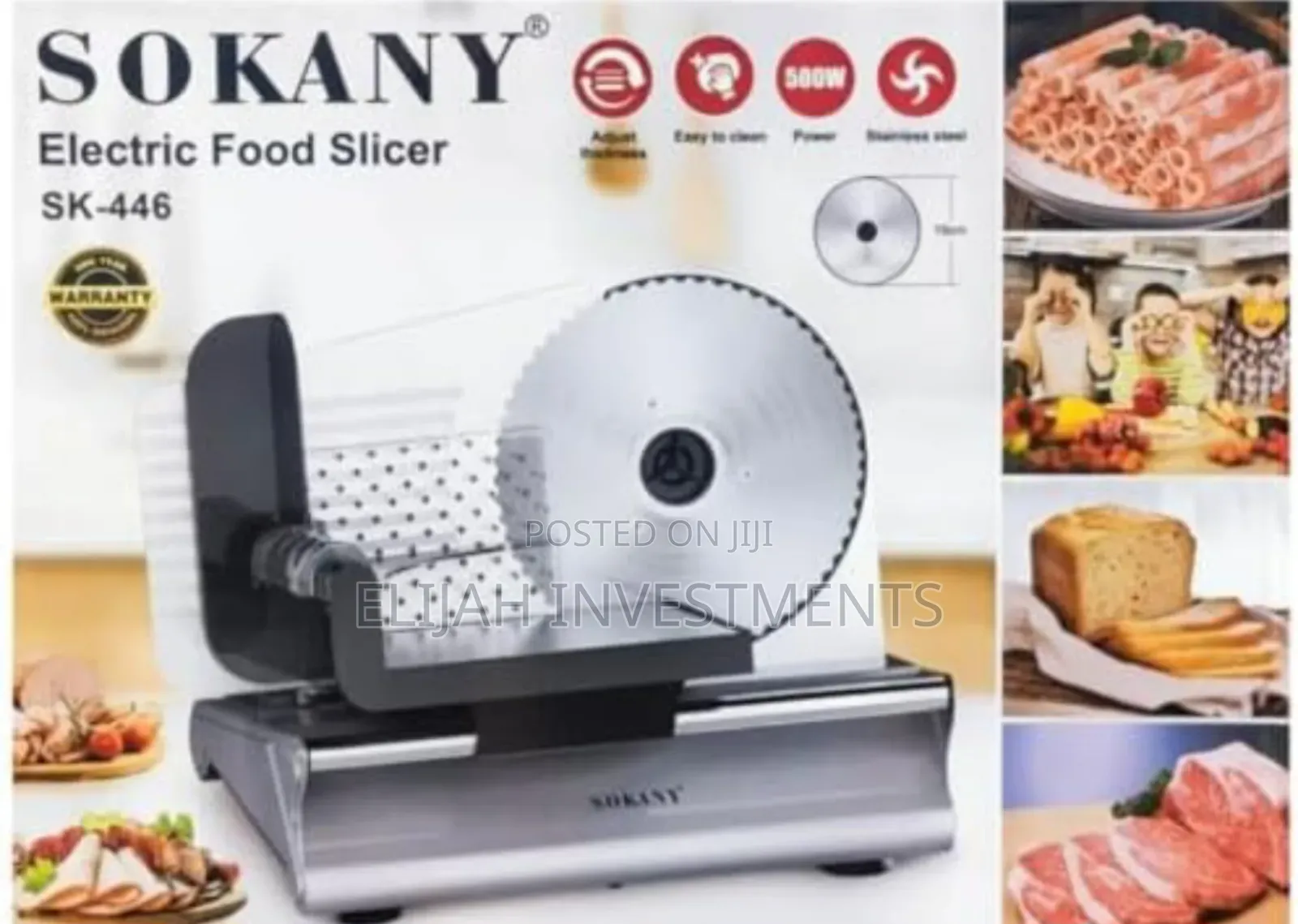 Sokany Electric Vegetable Food Slicer Machine
