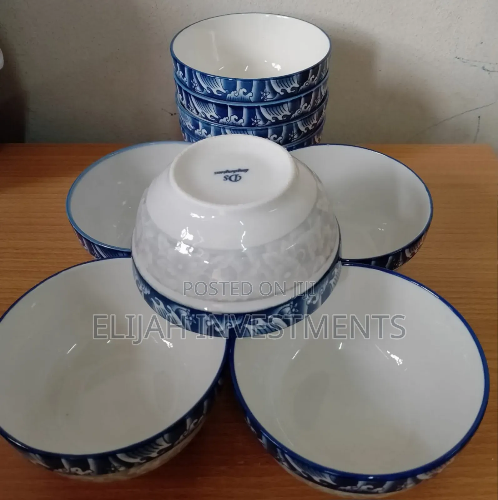6pcs Set of Ceramic Soup Salad Bowls