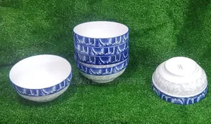 6pcs Set of Ceramic Soup Salad Bowls