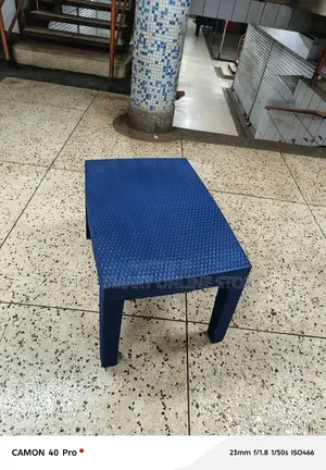 Blue Plastic Table for Coffee Dining/Garden/Bars/Hotels