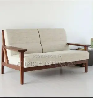 Wooden 2 Seater Sofa