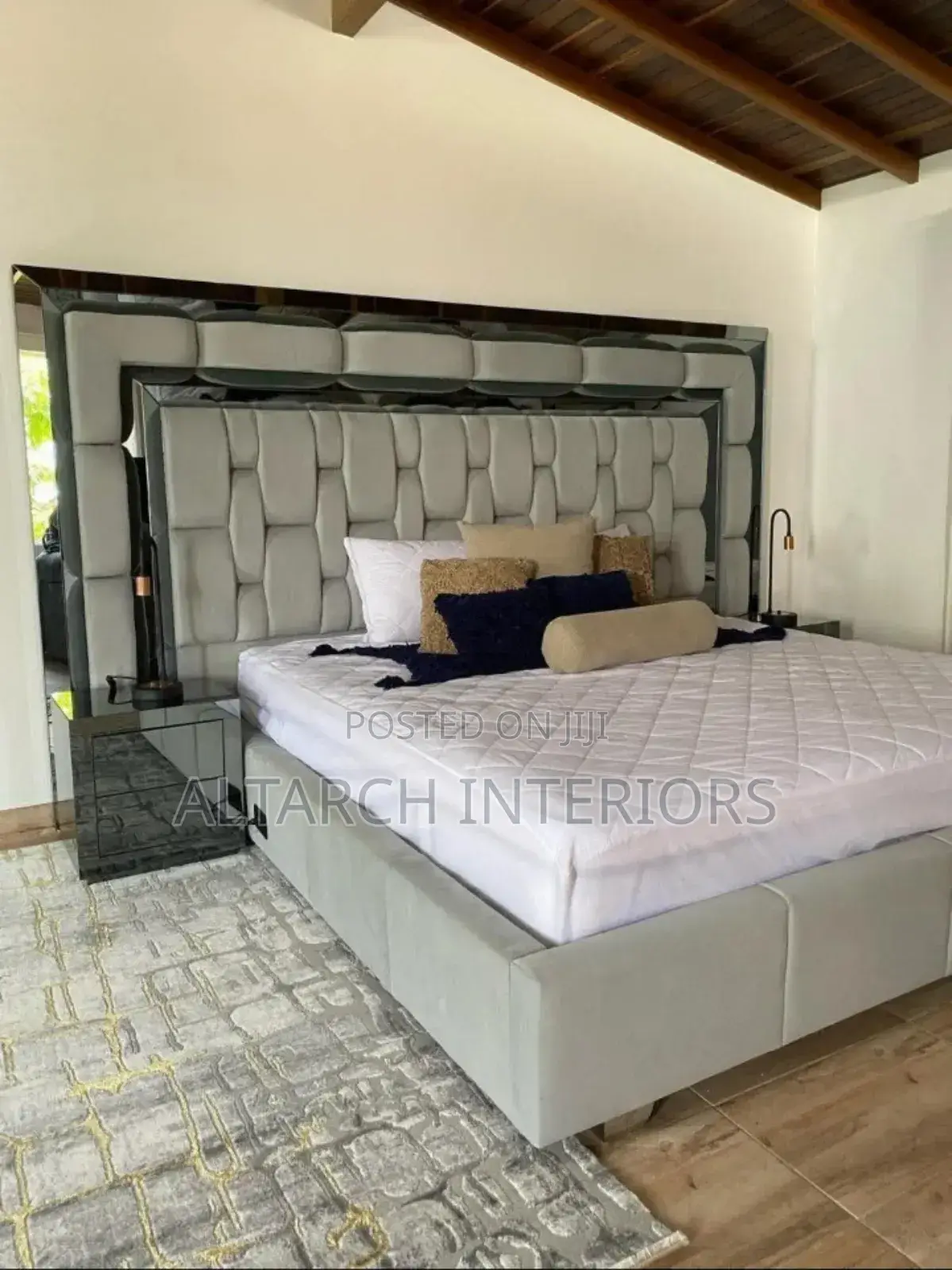 Dressed Mirror Bed in Adorable Design