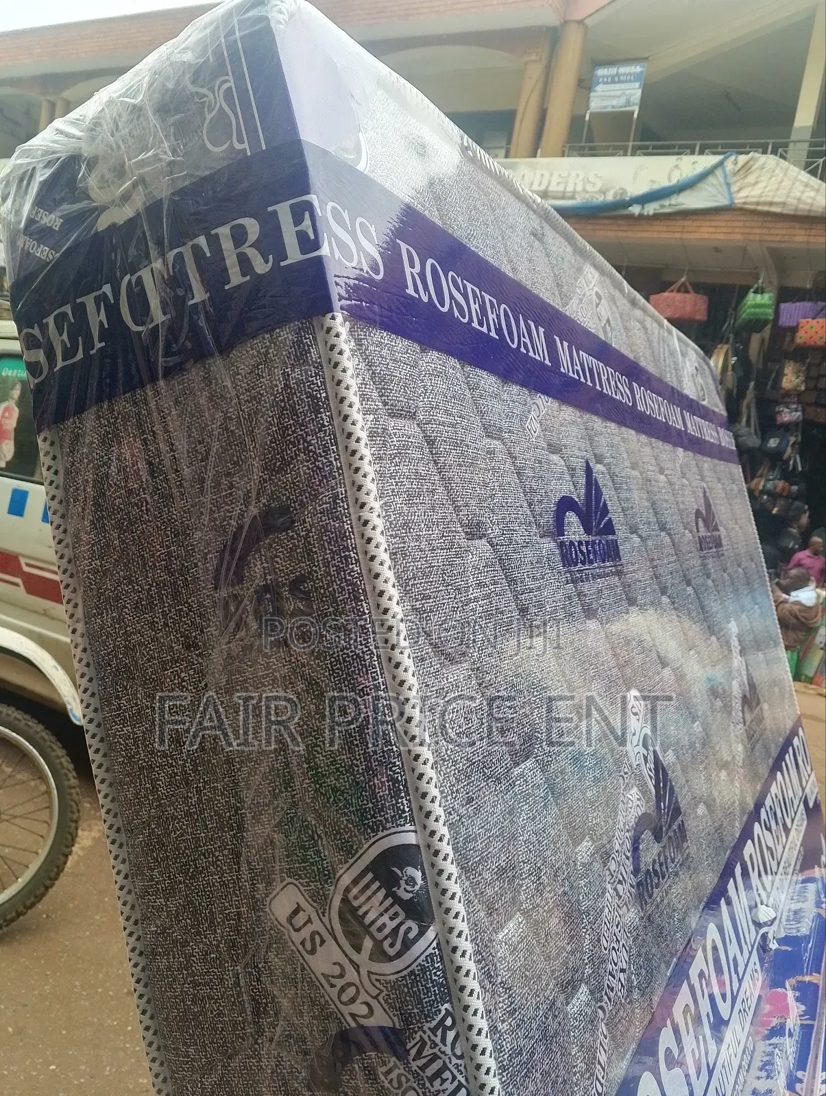 Rosefoam Mattress High Density. 5*6*8inches.( Gray)