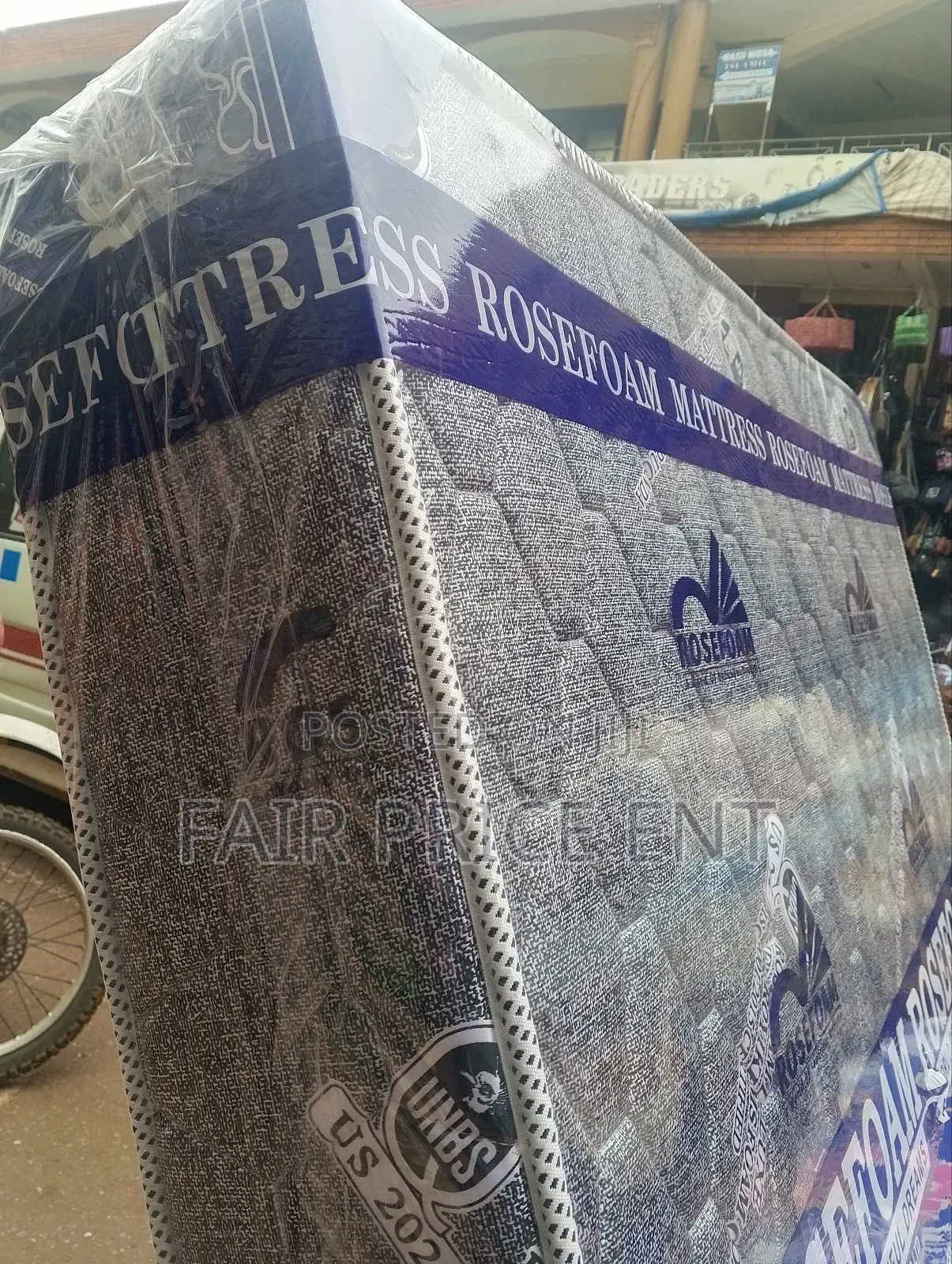 Rosefoam Mattress High Density. 5*6*8inches.( Gray)