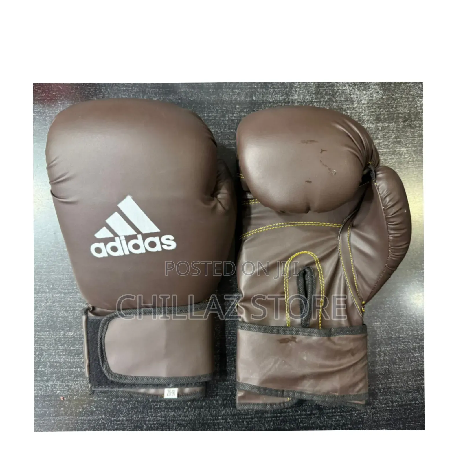 Adidas Leather Boxing Gloves.