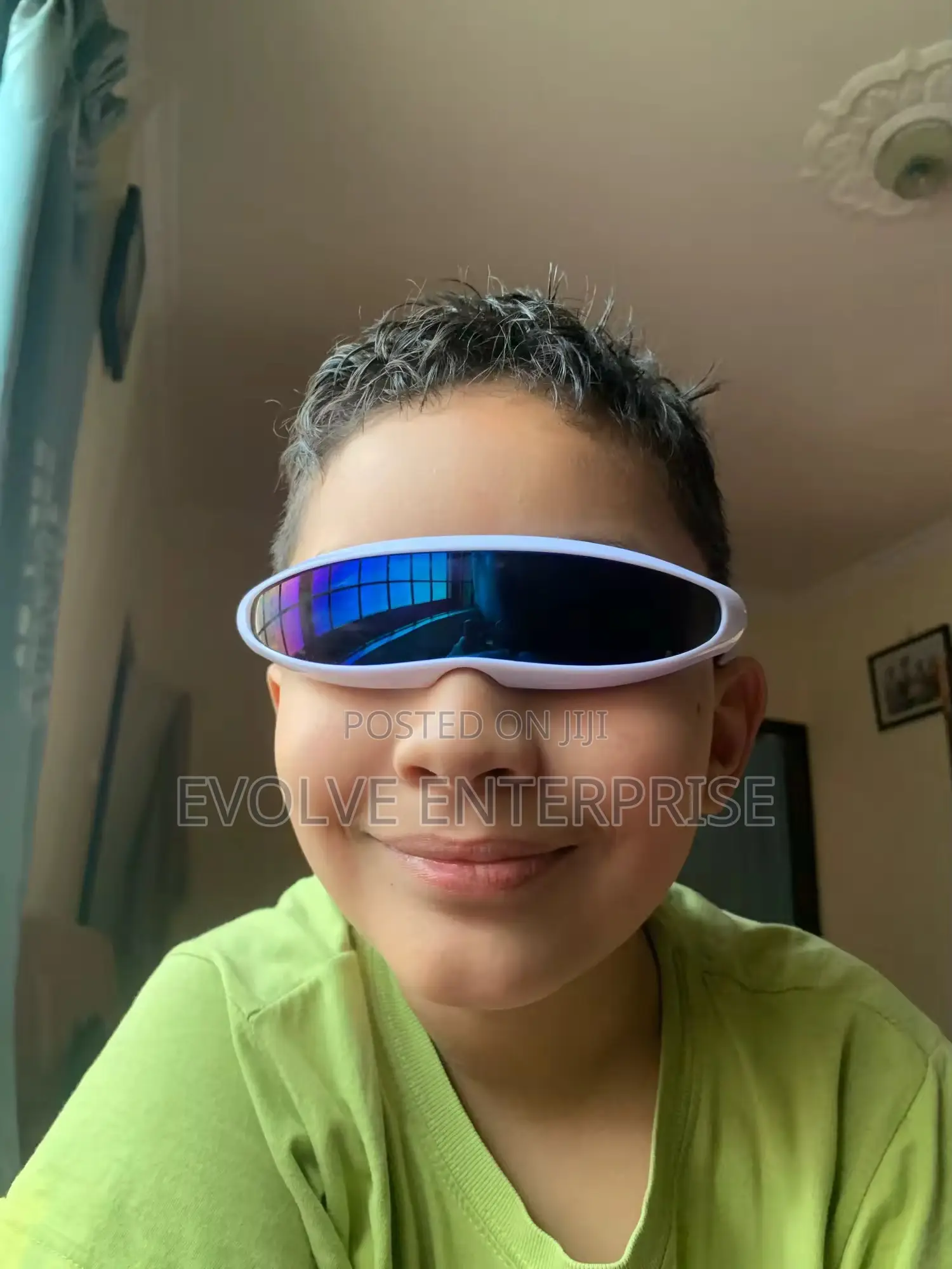 New Futuristic Narrow Cyclops Sunglasses Laser Eyeglasses