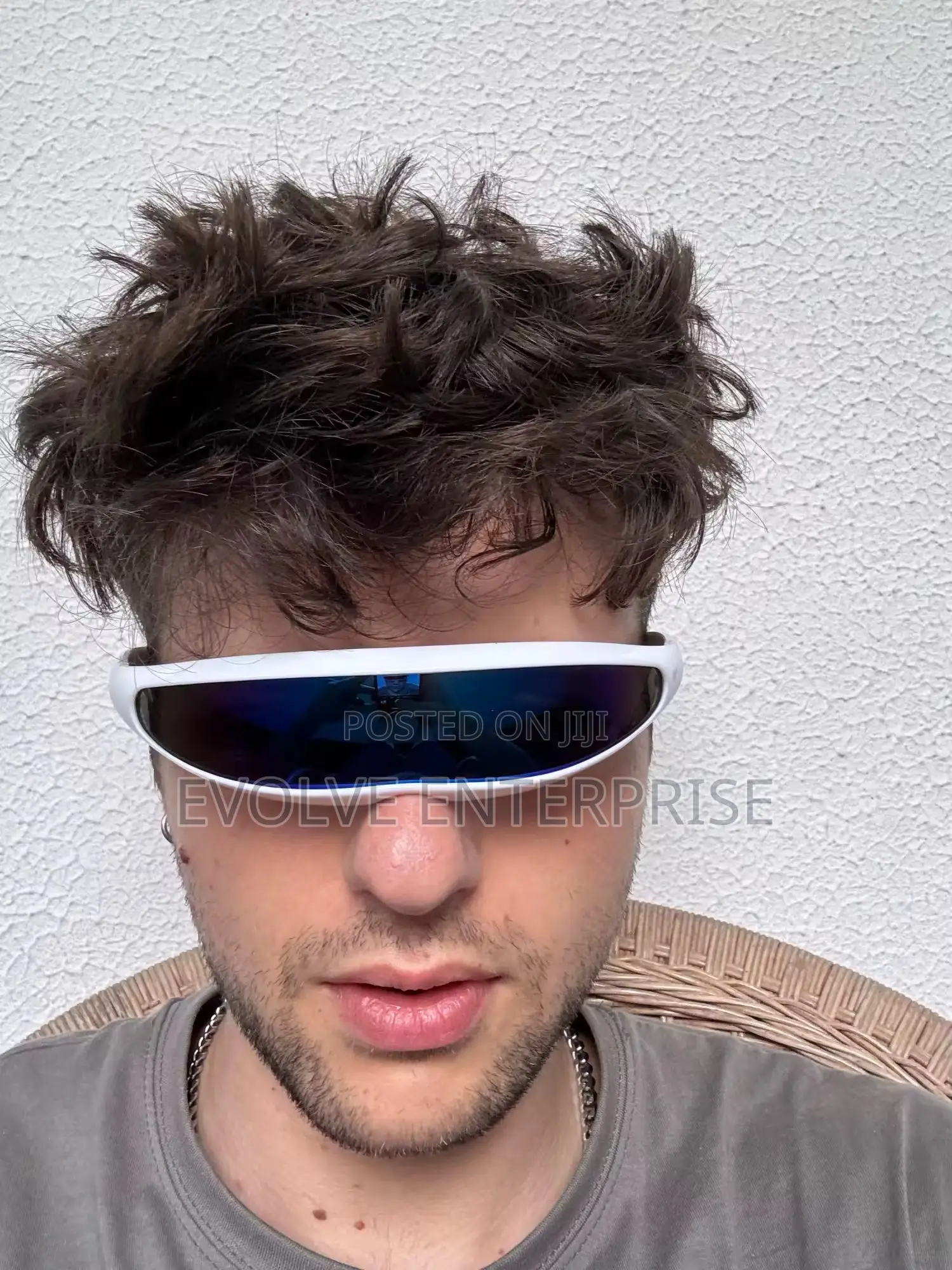 New Futuristic Narrow Cyclops Sunglasses Laser Eyeglasses