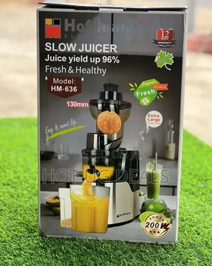 Hoffmans Electric Slow Juicer Model Hm-636 - Black