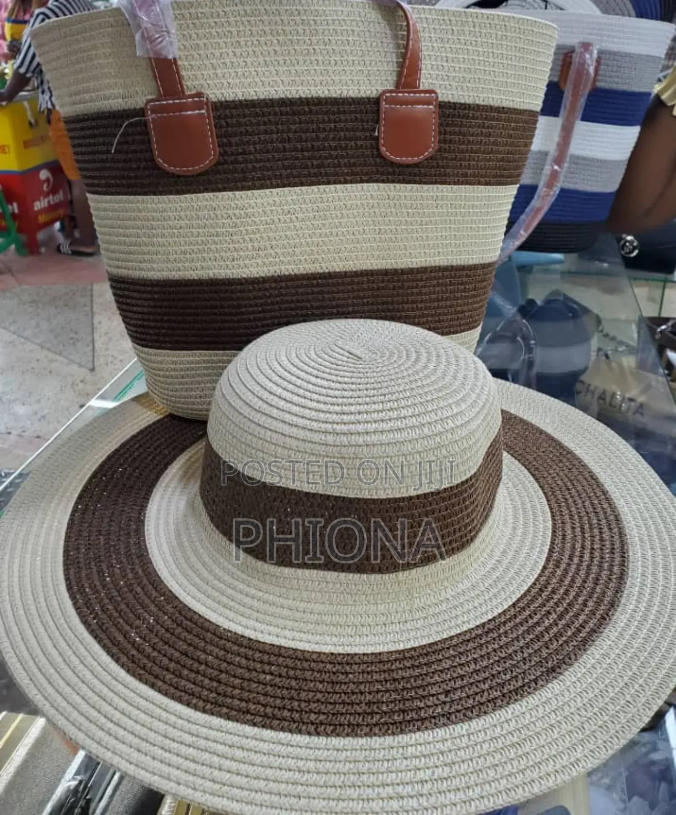 Two Piece Bag and Hat for Ladies