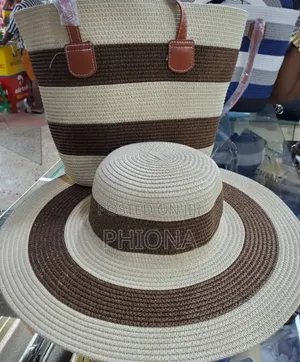 Two Piece Bag and Hat for Ladies