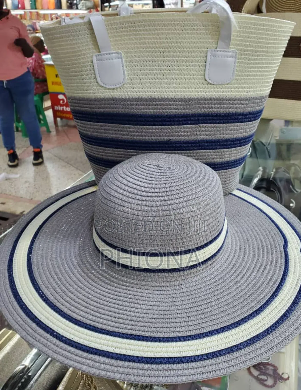 Two Piece Bag and Hat for Ladies