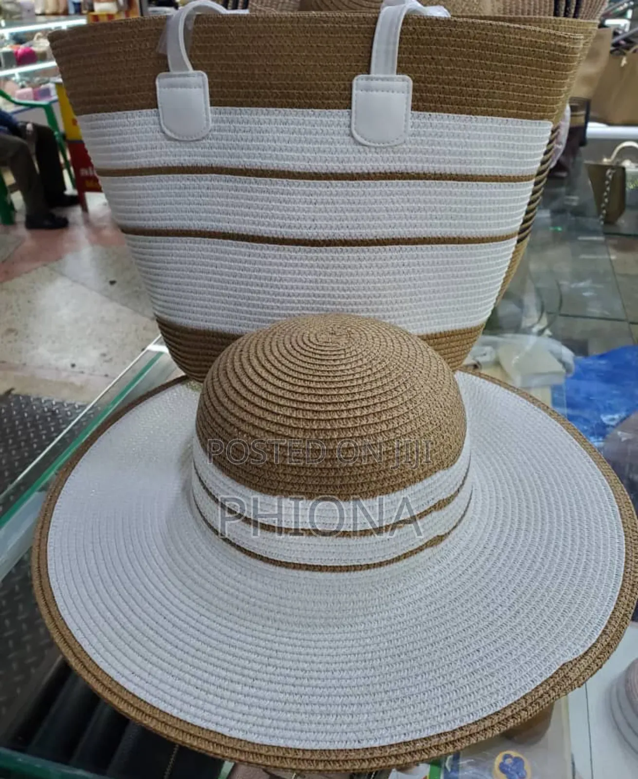 Two Piece Bag and Hat for Ladies