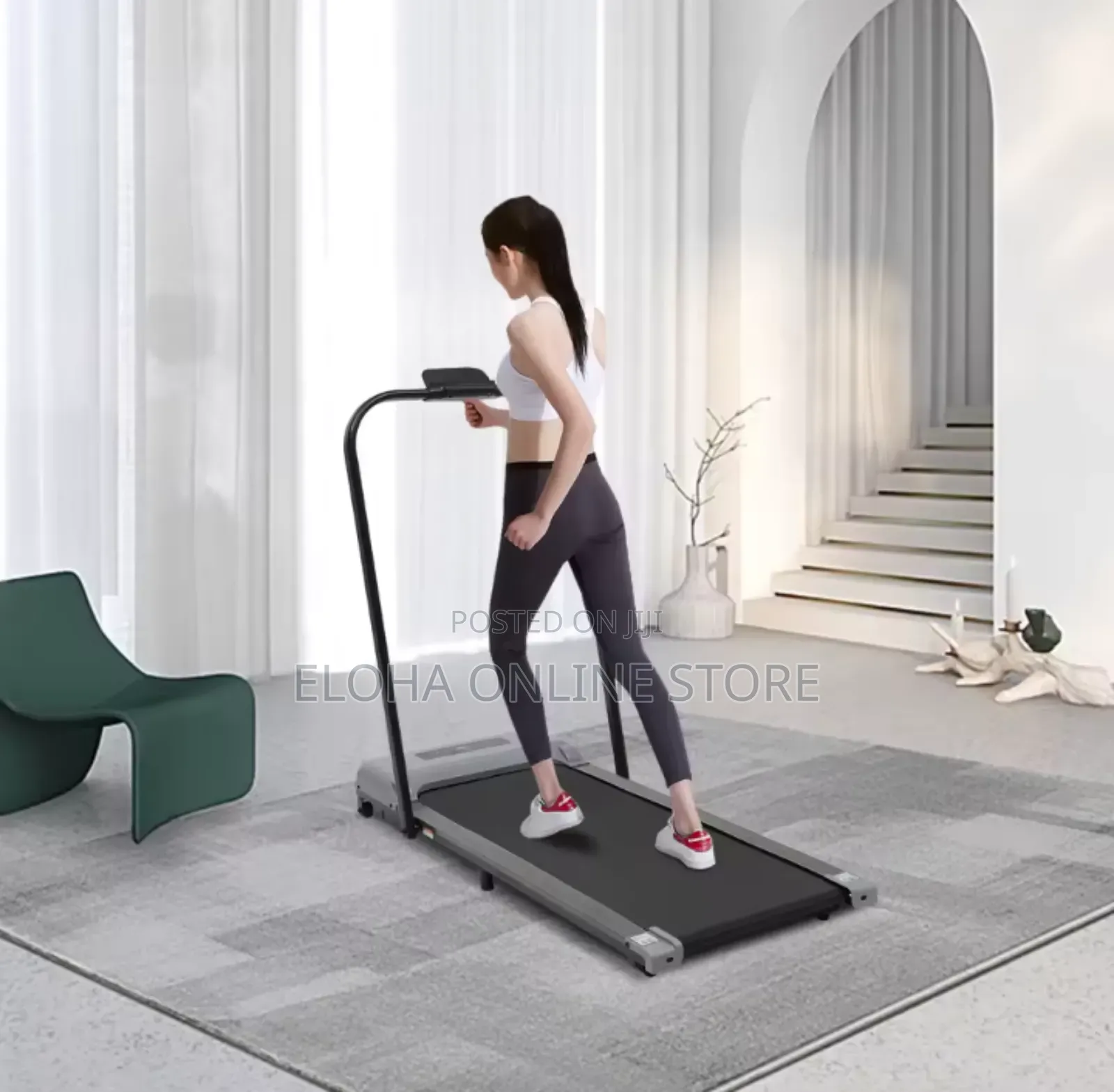 2 In1 Folding Electric Treadmill With a Remote