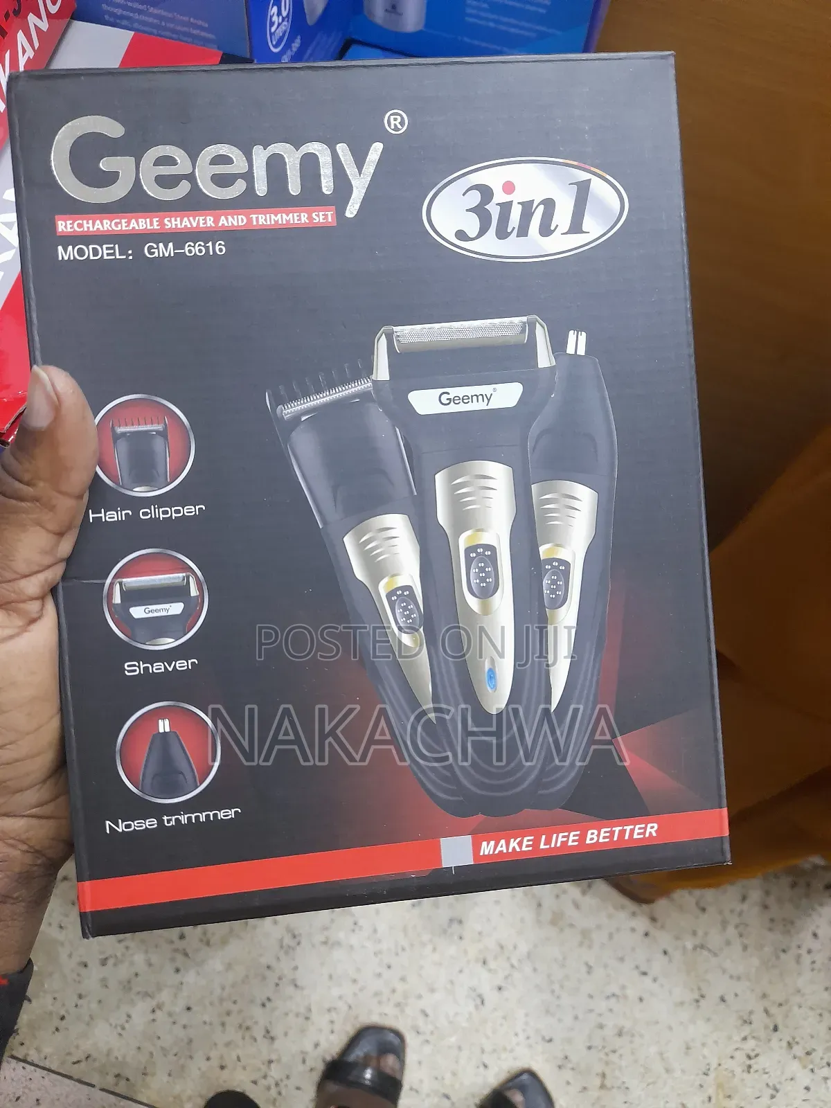 Durable Stainless Geemy Hair Clipper S