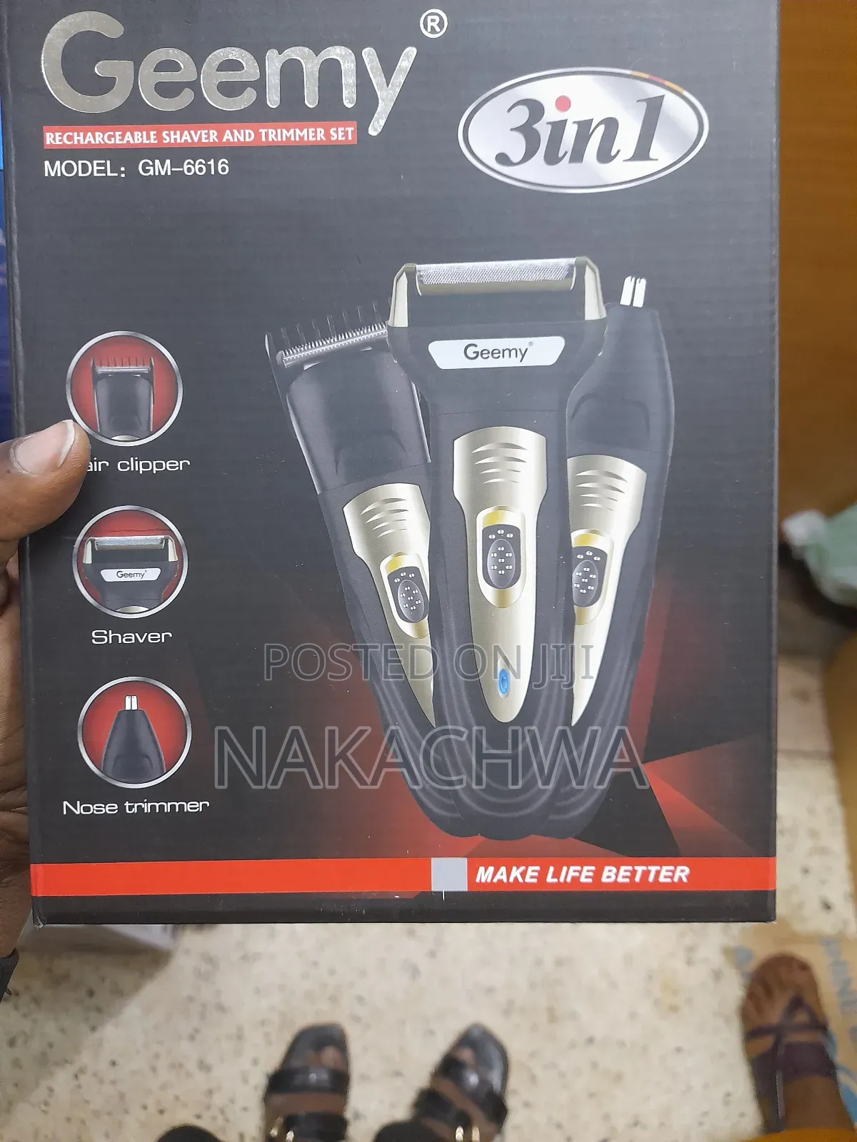 Durable Stainless Geemy Hair Clipper S