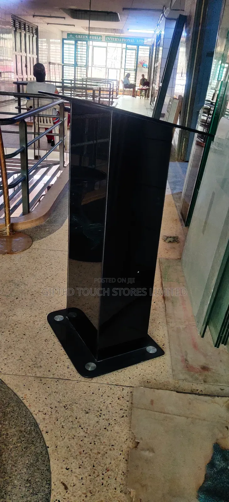 Plain Black Podium