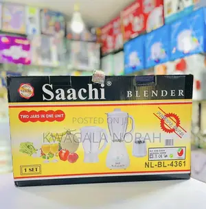 Saachi Blender 3 in 1 Both Ceramic and Plastic Jar
