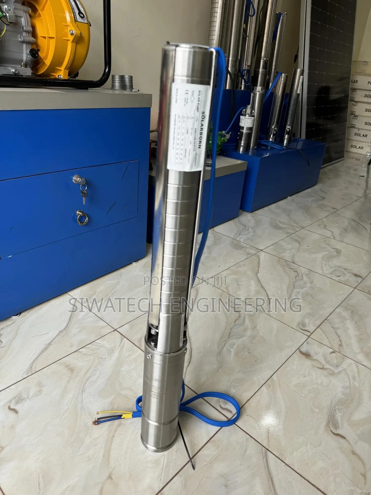 95m Head Solar Submersible Water Pump, Stainless Steel, 48v