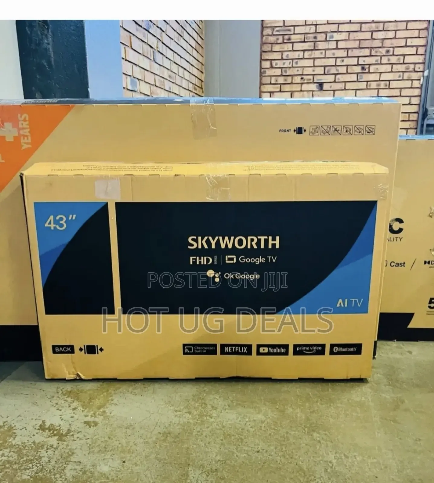 Skyworth 43 Inch Smart Google Tv Full Hd Free To Air Decoder