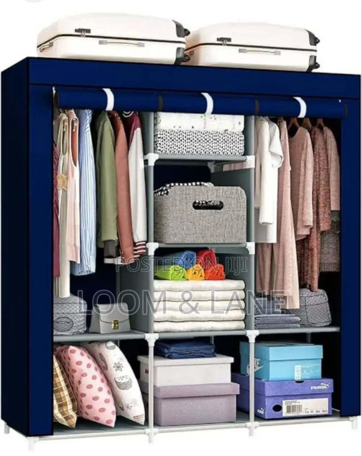 Upgrade Fabric Canvas Portable Wardrobe