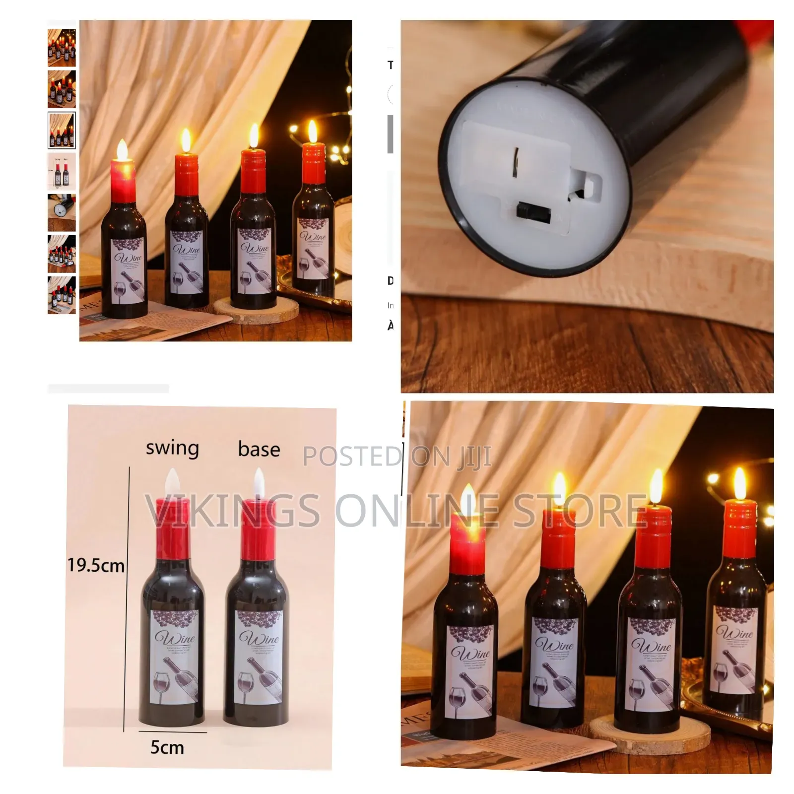Night Eve Light Wine Bottle Candle