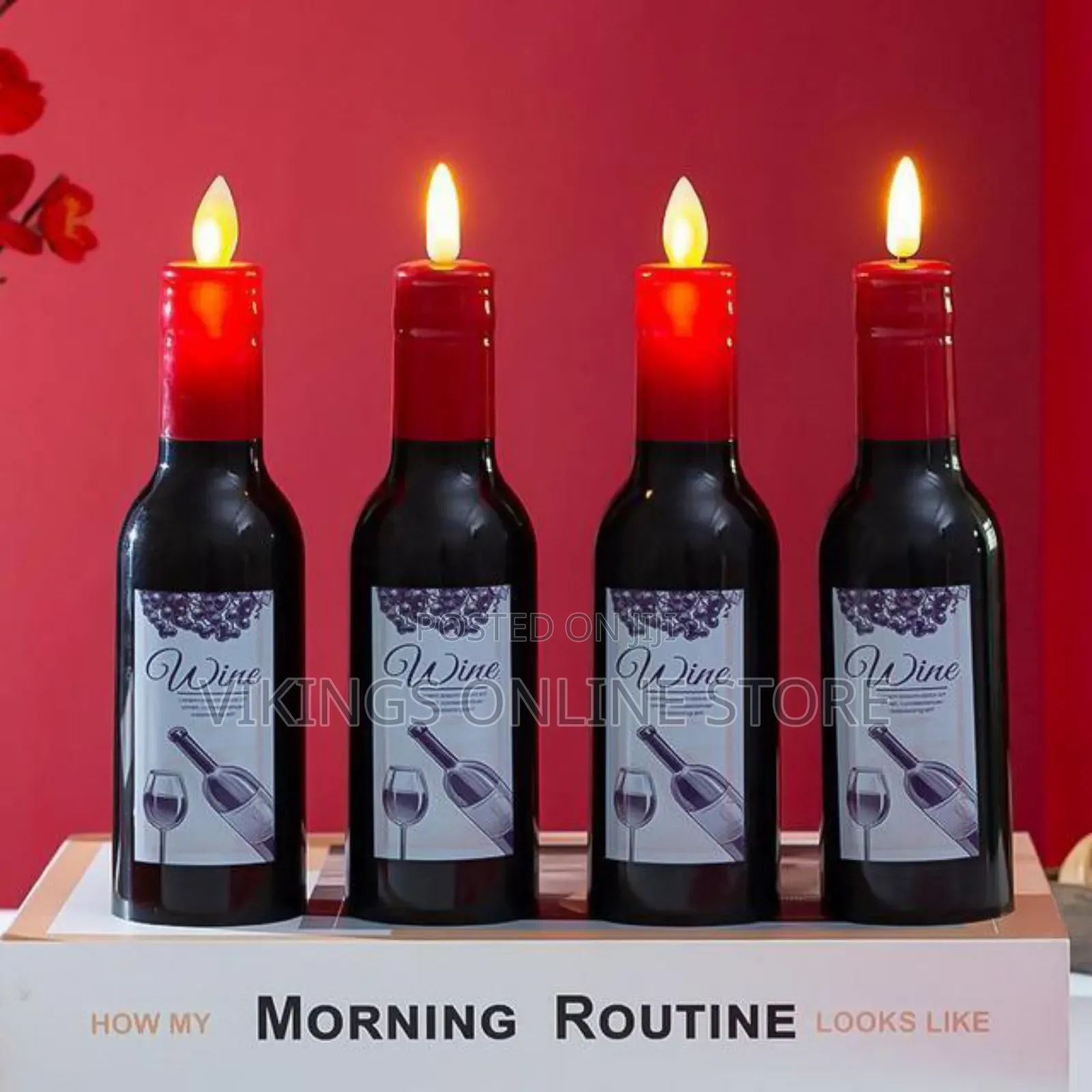 Night Eve Light Wine Bottle Candle