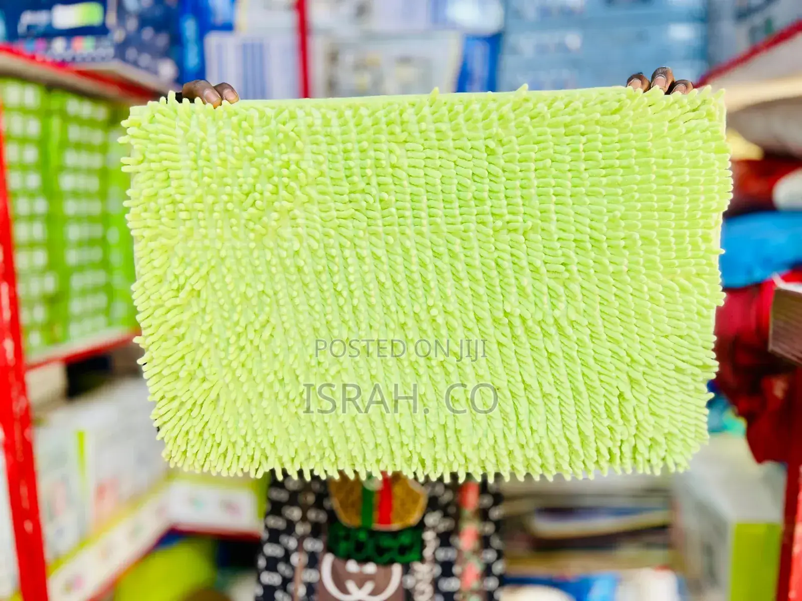 Fluffy Smooth Doormat _Light Green