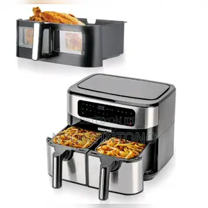 Geepas 9liters Dual Digital Air Fryer With 2yrs Warranty