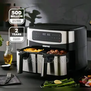 Geepas 9liters Dual Digital Air Fryer With 2yrs Warranty