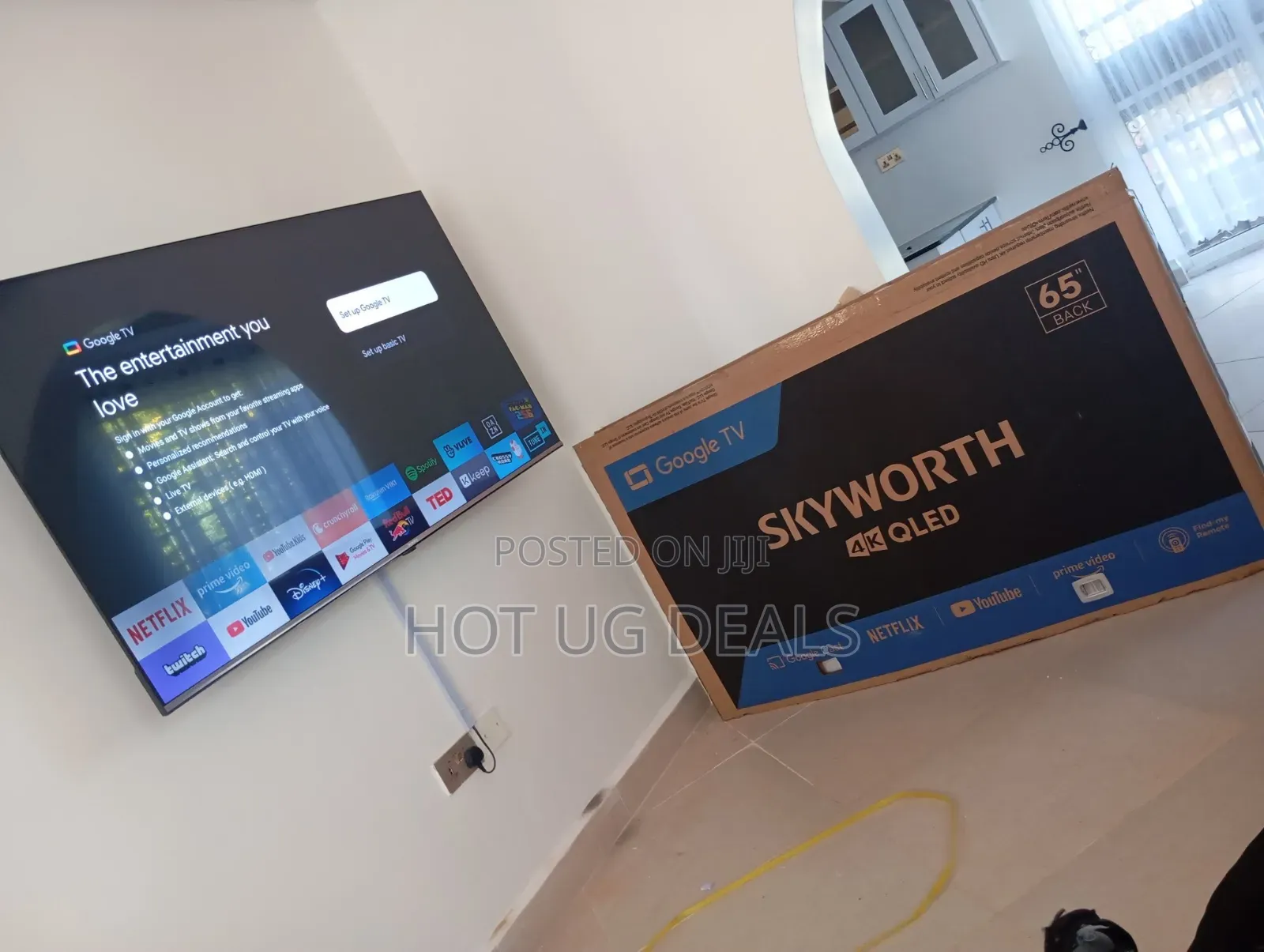 Skyworth 65inch Qled Smart  Tv With Chromecast Built-in