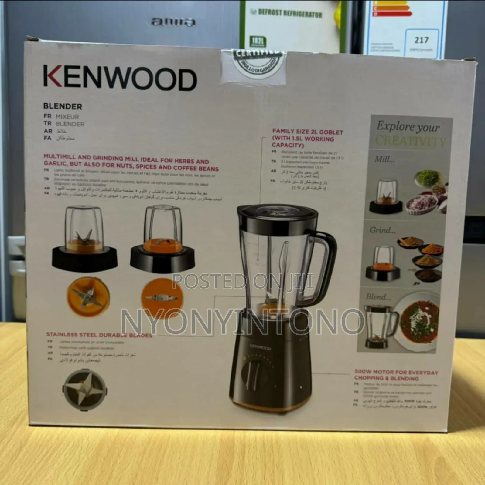 Kenwood 3 in 1 Multi-Functional Blender