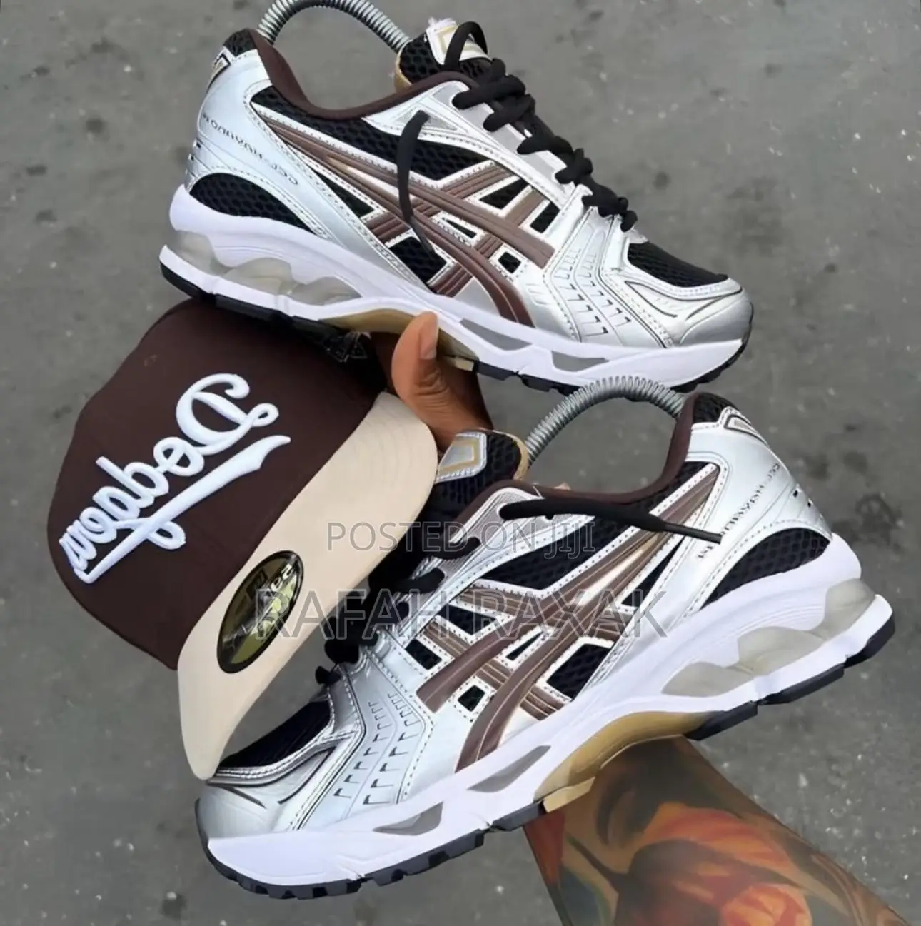 Asics Gel Kayano 14 Black Coffee Silver Running Sneakers