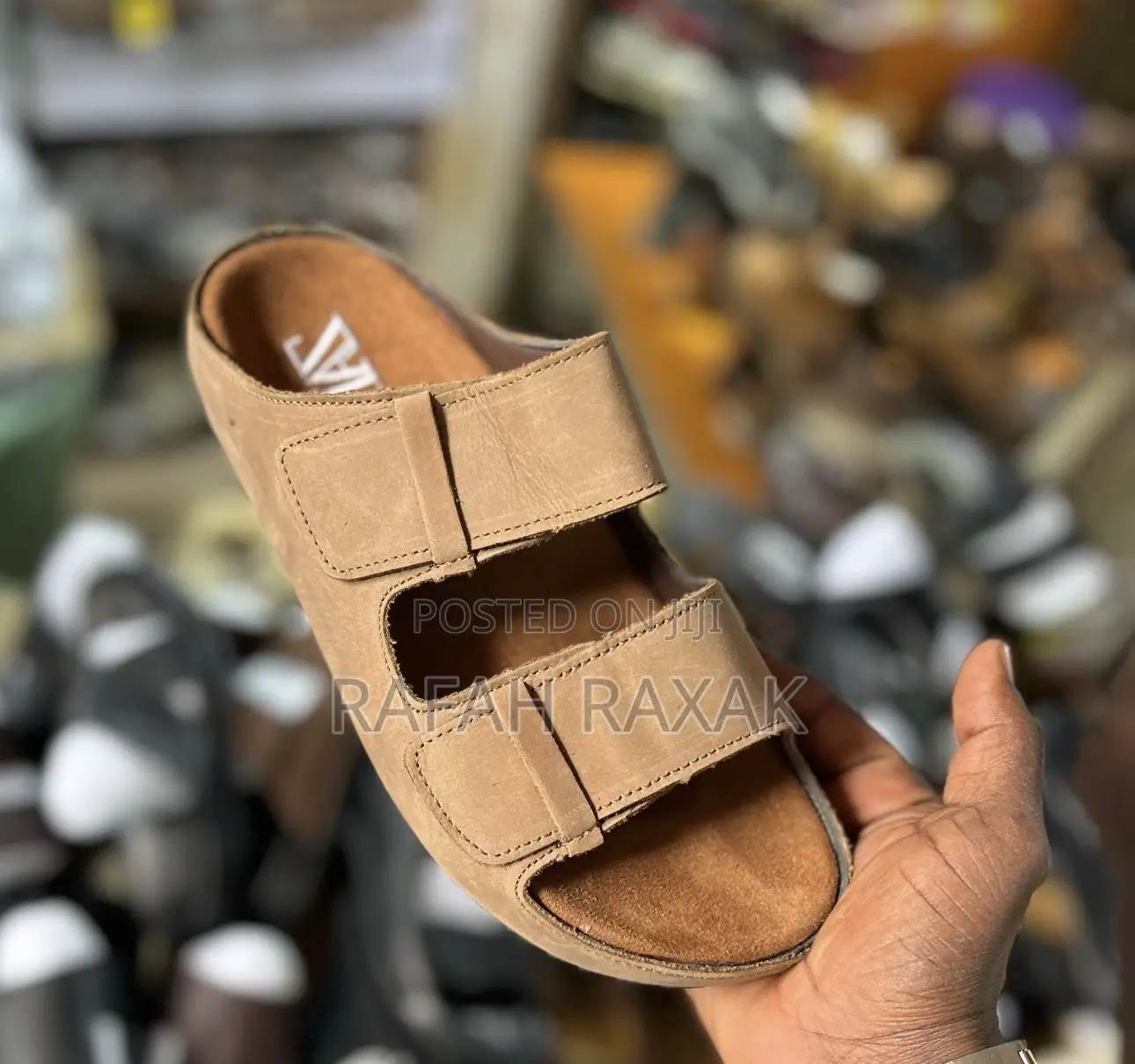 Men’S Super Classic Brown Zara Leather Sandals