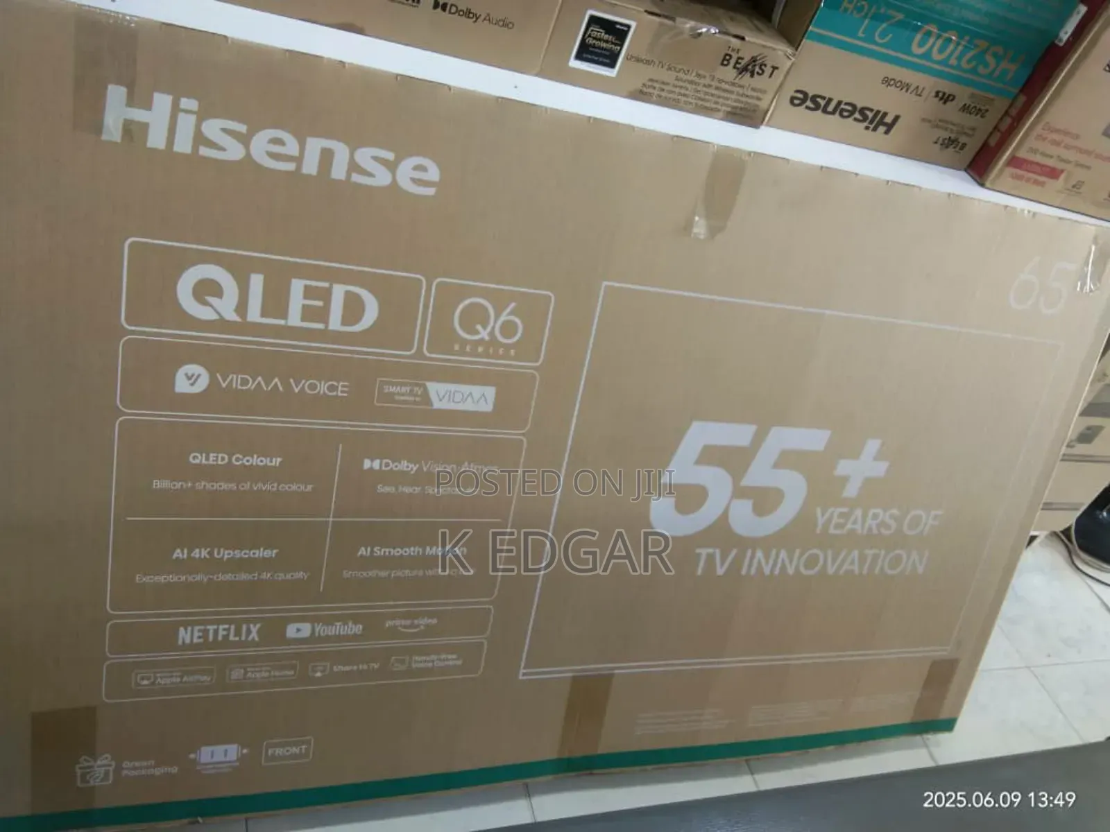 55 Inches A6 Series Hisense Smart Television