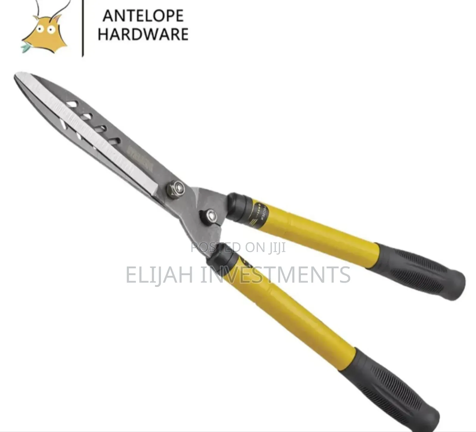 Heavy Duty Metal Garden Hedge Shear Cutter Black Yellow