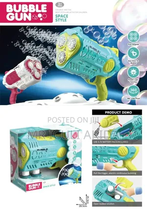 Big Size Rechargeable Bazooka Bubble Gun for Kids and Bars